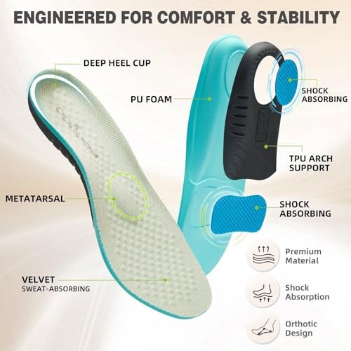 OrthoComfoot Women's Orthopedic Loafers Slip On Walking Shoes: Soft Classic Arch Support Slip-On Shoes for Massage, Plantar Fasciitis Light-Weight Breathable Clogs for Outdoor Driving Beige Size 8 - Image 4