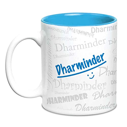 Hot Muggs Me Graffiti Mug - Dharminder Personalised Name Ceramic, 315ml, 1 Unit - Image 1