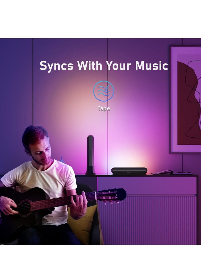 SOLARAE Smart Led Light Gaming Ambiance Light With 19 Dynamic Modes And Music Sync Modes Tv Ambient Backlights With Scene And Music Modes For Entertainment Room Decoration - Image 3