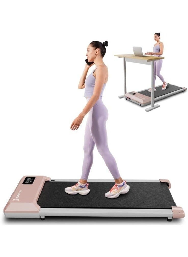 ICON Foldable Treadmill – 2HP DC Motor, 110kg Max User Weight, 51×110 cm Running Area, Display & Walking Pad,PINK - Image 1