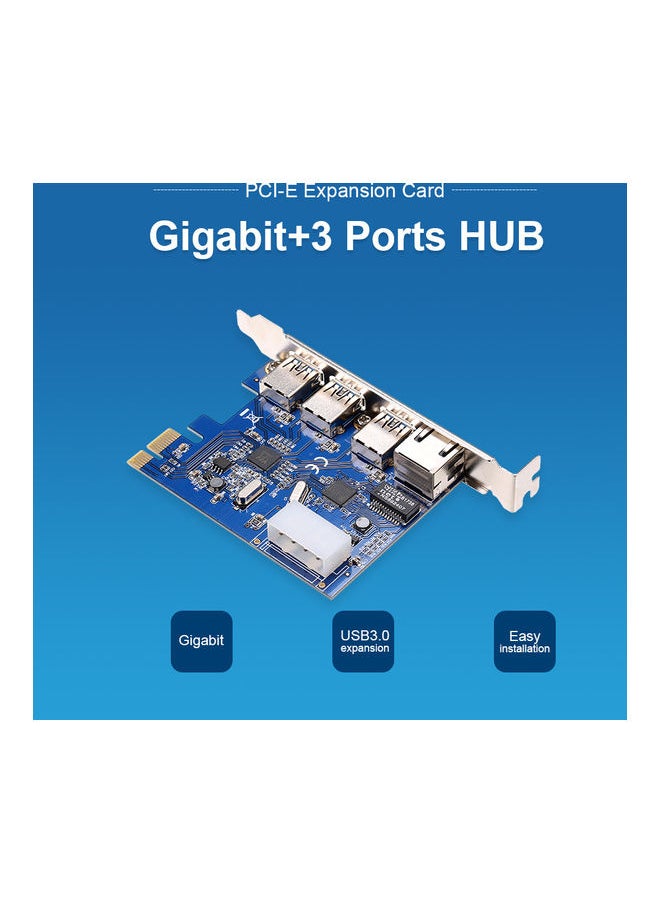 NIBEMINENT PCI-E To USB3.0 Expansion Card Blue  - Image 5