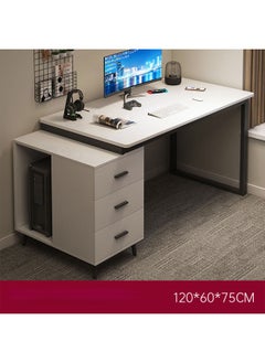 Computer and Multifunction Table Home Office Workstation 120 CM with 3 Drawers
