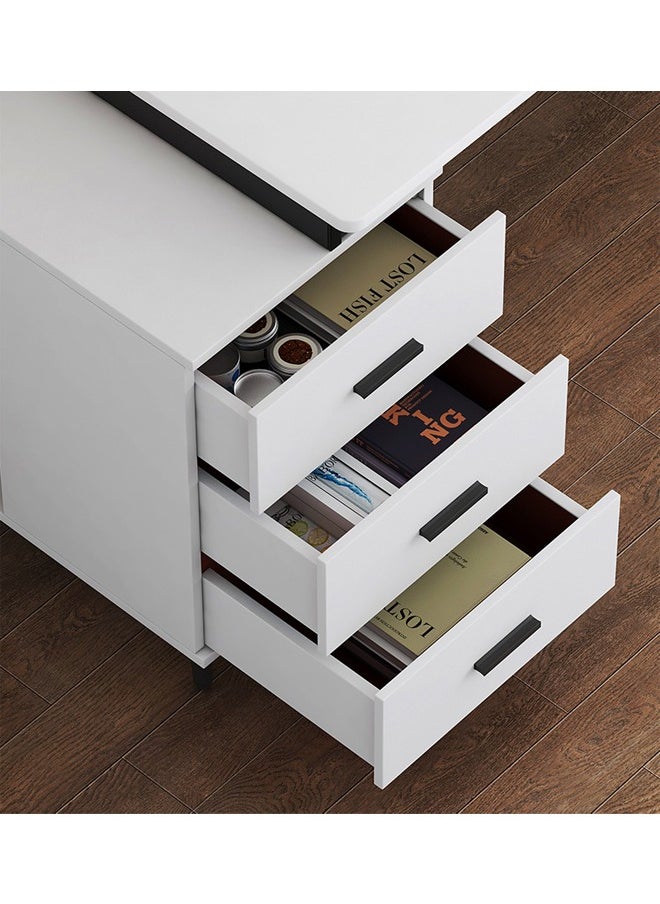 keke - Computer and Multifunction Table Home Office Workstation 120 CM with 3 Drawers - Image 1