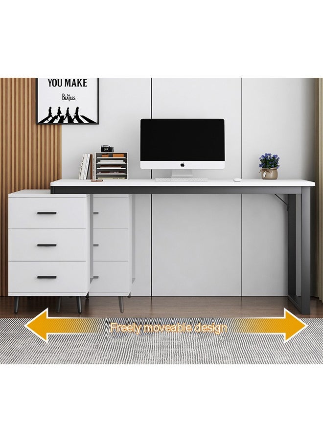 keke - Computer and Multifunction Table Home Office Workstation 120 CM with 3 Drawers - Image 1