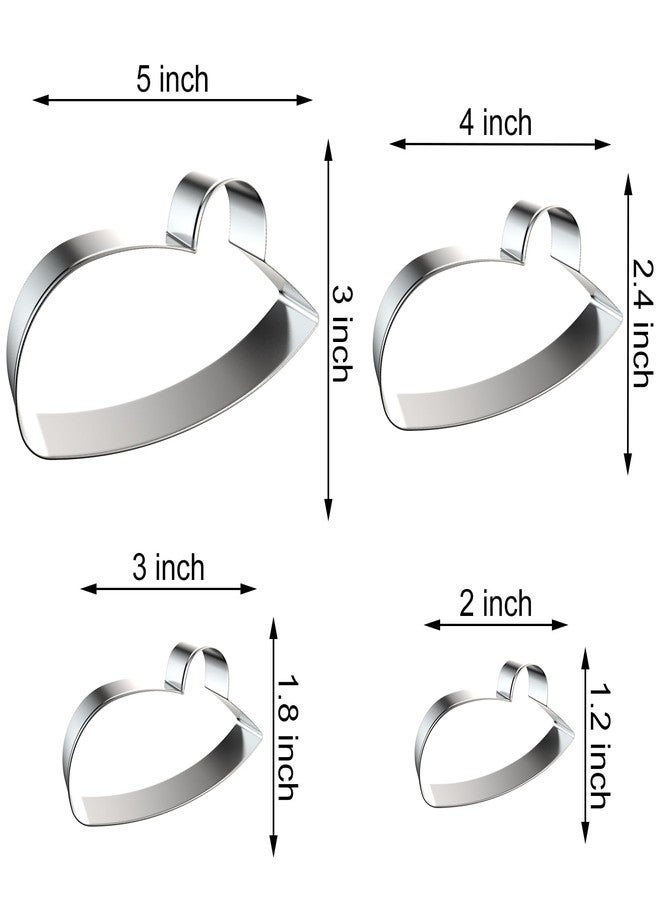 QAAQS Mouse Cookie Cutter Set - 5", 4", 3", 2" - 4 Piece - Stainless Steel - Image 2