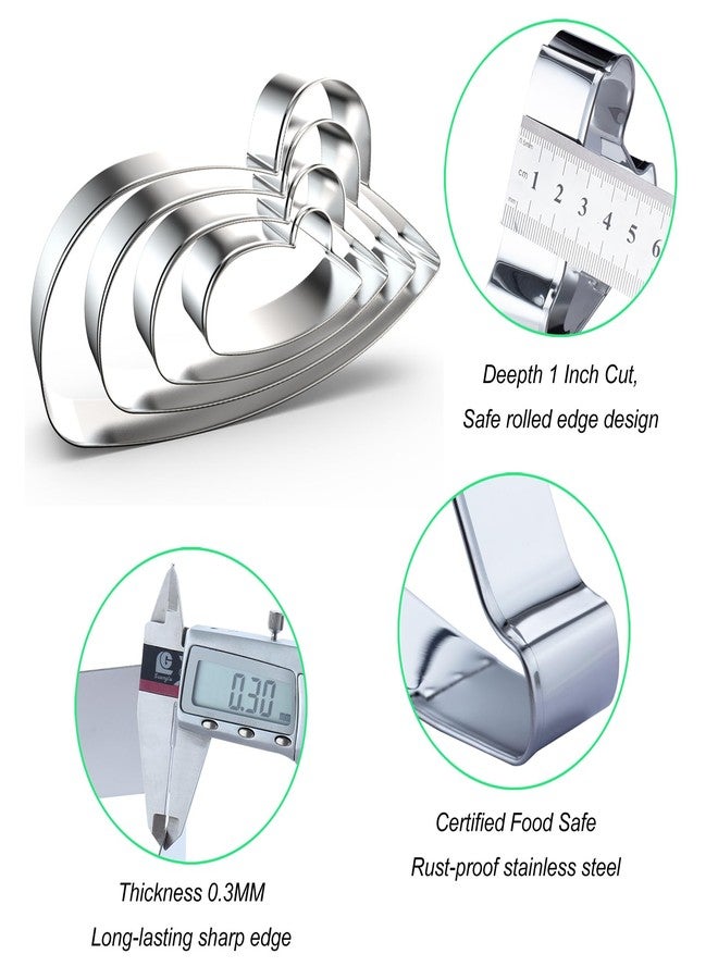 QAAQS Mouse Cookie Cutter Set - 5", 4", 3", 2" - 4 Piece - Stainless Steel - Image 3