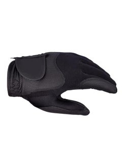 Thoraya Golf Left Hand Glove Polyester High Elasticity Breathable Washable Single Golf Glove for Men Women Black S  - Image 4