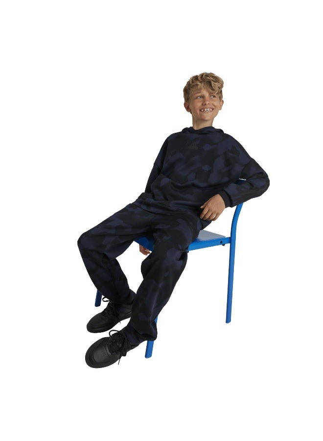 Adidas adidas J Fi Aop Hd Black Training Sweatshirts 7-8Y  - Image 5