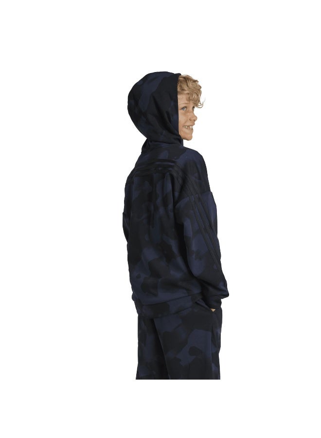 Adidas adidas J Fi Aop Hd Black Training Sweatshirts 7-8Y  - Image 4