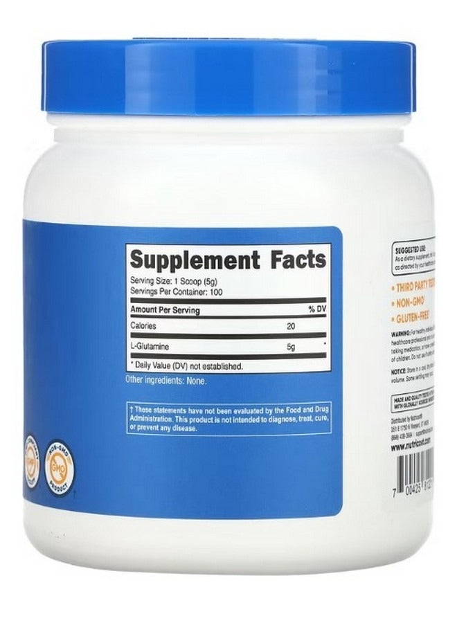 L Glutamine Unflavored 17.6 oz 500 g - Image 2