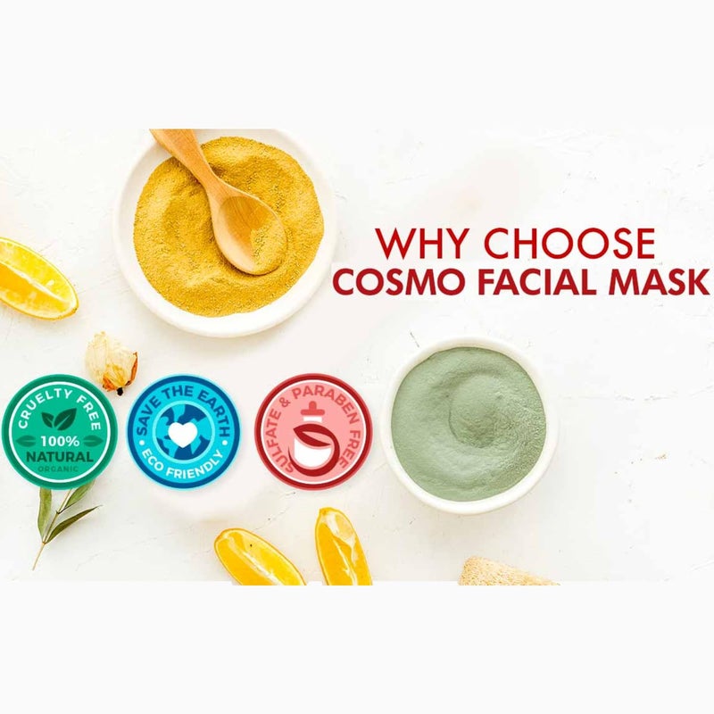 COSMO Pink Lemon & Mandarin Whitening and Rejuvenating Face Mask 625g, Helps to Brighten and Rejuvenate the Skin - Image 4