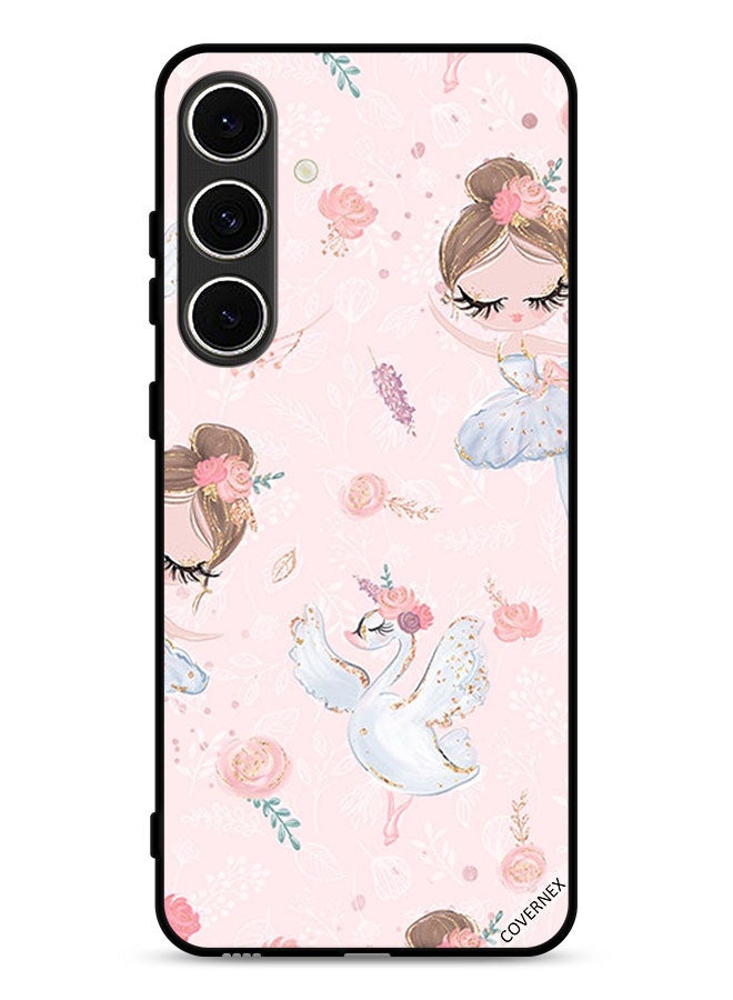 Covernex Samsung Galaxy S24 FE 5G Protective Case Cover Doly Girl And Flowers - Image 1