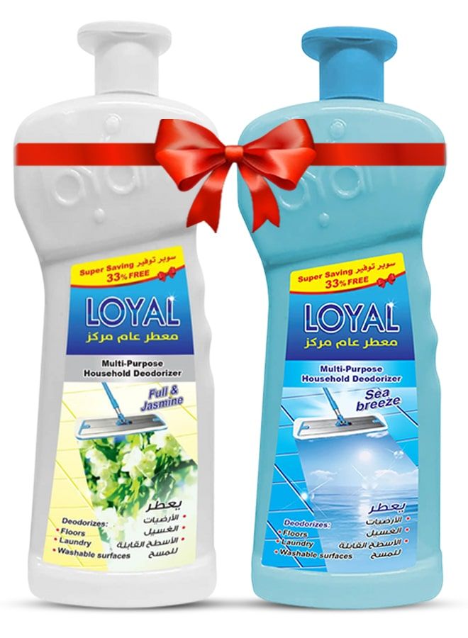 loyal Multi Purpose Household 2x2100ml Full & Jasmine + Sea Breeze