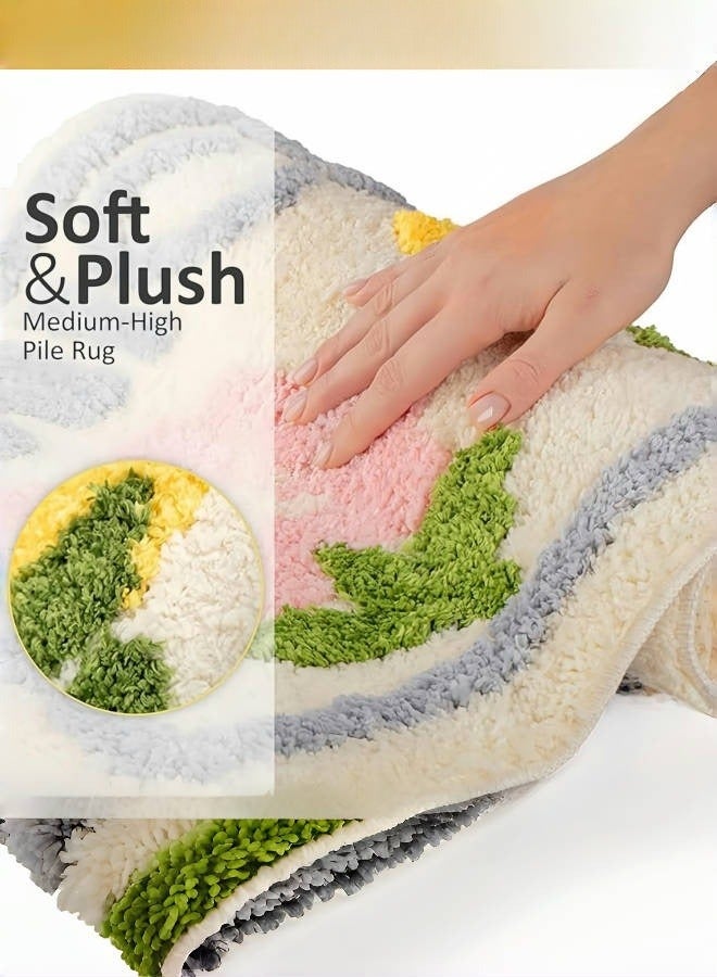 Aikenn 40*60CM Bathroom Rug Mat,Extra Soft and Absorbent Microfiber Bath Rugs,Non-Slip Bath Mat, Luxury Bathroom Rug Mat,Machine Wash Dry,Bath Mats for Bathroom Floor  - Image 3