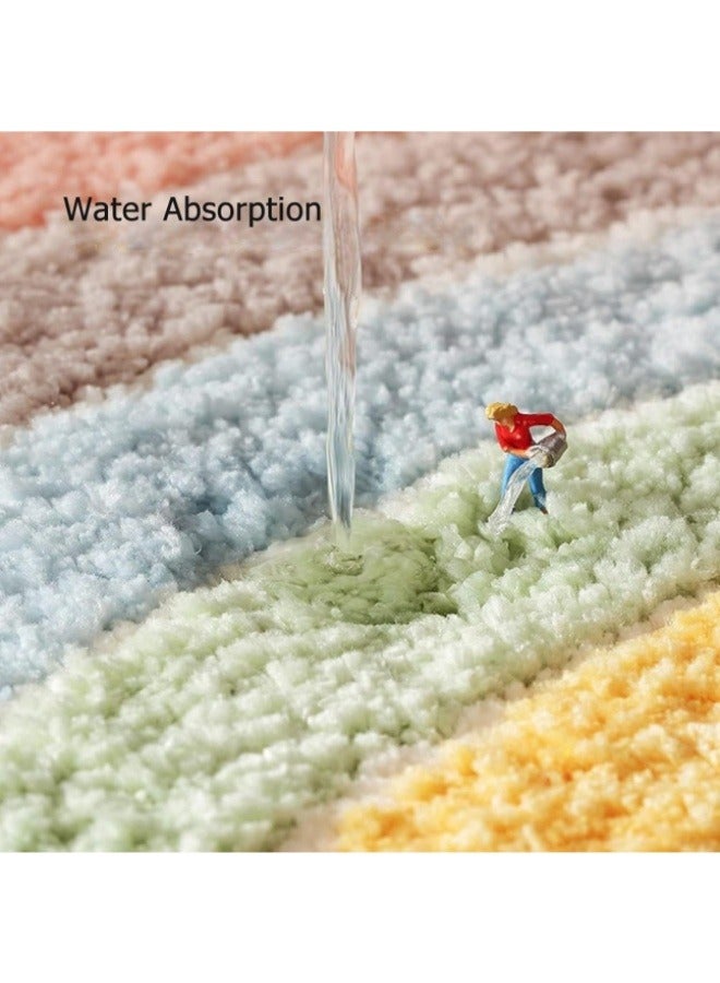 Aikenn 40*60CM Bathroom Rug Mat,Extra Soft and Absorbent Microfiber Bath Rugs,Non-Slip Bath Mat, Luxury Bathroom Rug Mat,Machine Wash Dry,Bath Mats for Bathroom Floor  - Image 5