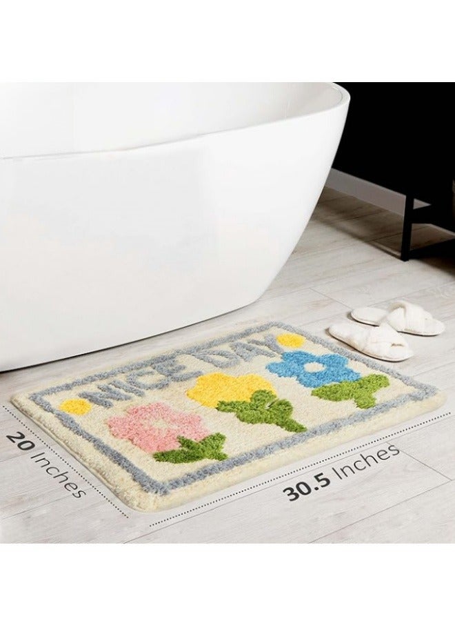 Aikenn 40*60CM Bathroom Rug Mat,Extra Soft and Absorbent Microfiber Bath Rugs,Non-Slip Bath Mat, Luxury Bathroom Rug Mat,Machine Wash Dry,Bath Mats for Bathroom Floor  - Image 2