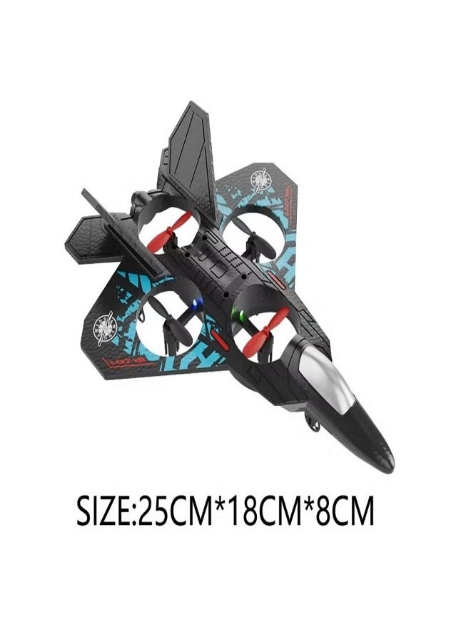 RC Airplane, 2.4GHz Remote Controlled Airplane, L0712 4 Channel Remote Control Airplane, Remote Controlled Fighter Airplane, Aeroplane Toy with Coloured Lights, for Beginners, Children, Adults  - Image 5