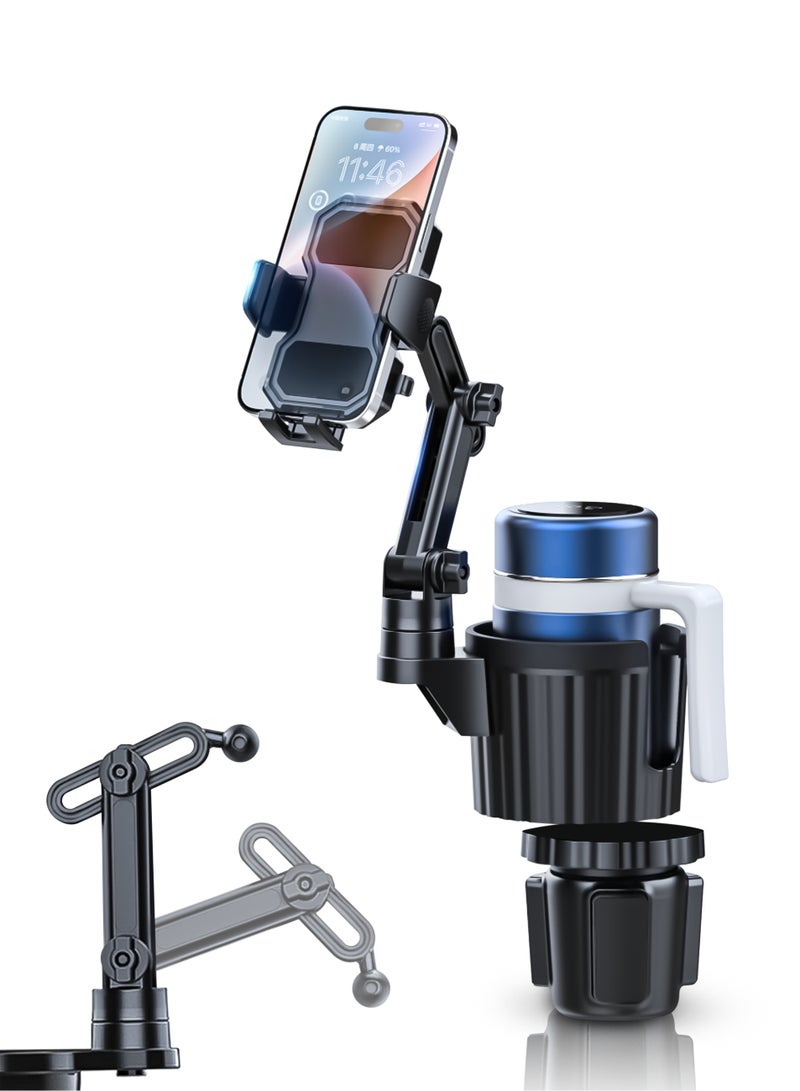 Car Mobile Holder,With Adjustable Cup Holder Base,Car Phone Holder,Suitable for Most Car Height and Angle  - Image 1