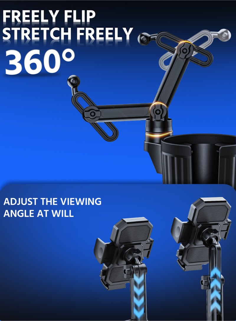 Car Mobile Holder,With Adjustable Cup Holder Base,Car Phone Holder,Suitable for Most Car Height and Angle  - Image 2