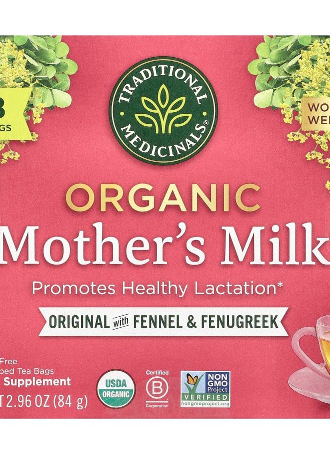 Traditional Organic Mother's Milk® Caffeine Free 48 Wrapped Tea Bags 2.96 oz (84 g) 