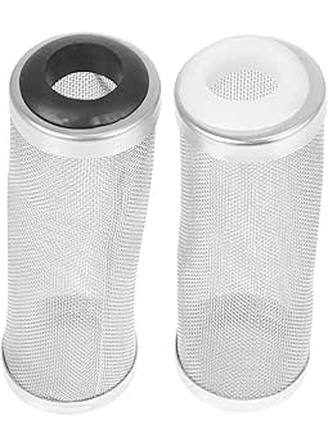 2Pcs Aquarium Water Inlet Cover Mesh Strainer Guard Prevents Fish Debris Black - Image 1