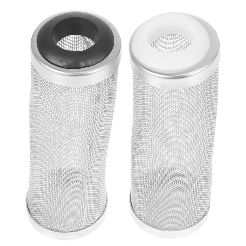 2Pcs Aquarium Water Inlet Cover Mesh Strainer Guard Prevents Fish Debris Black - Image 2