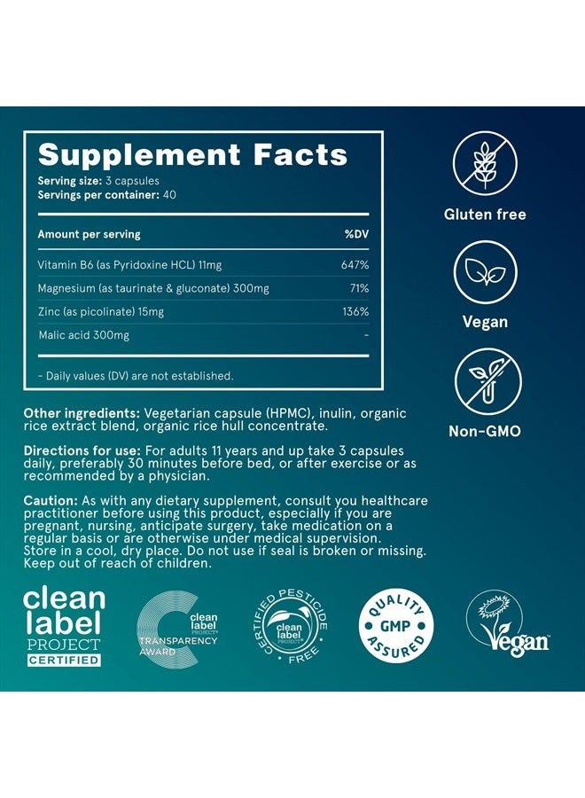 Puori Organic Magnesium Zinc Supplement - 300mg - 240 Vegan Capsules - High Absorption M3 Complex for Sleep, Immune Support, Energy, Muscle Recovery, Relaxation & Leg Cramps - Zinc & Vitamin B6 - Image 3