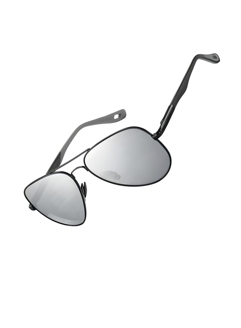 Classic UV400 Pilot Glasses For Men, Lightweight Men's Unisex Sunglasses For Desert Driving, Beach And Daily Outdoor Activities - Image 3
