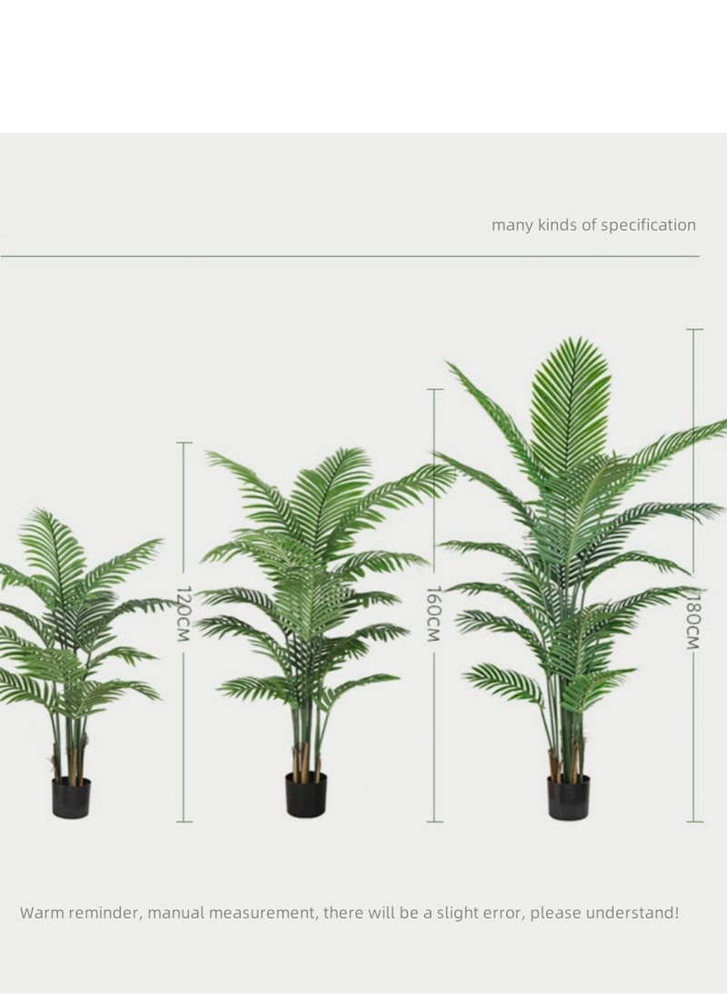 SINCHER SINCHER Artificial Areca Palm Tree- Faux Tropical Palm Plant Fake Tree,Black Plants Realistic Decorative Greenery,Modern Home Decor indoor and outdoor,Perfect Housewarming Gift(140cm-9leaves)  - Image 2
