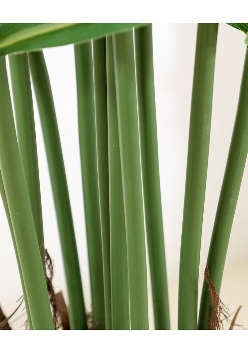 SINCHER SINCHER Artificial Areca Palm Tree- Faux Tropical Palm Plant Fake Tree,Black Plants Realistic Decorative Greenery,Modern Home Decor indoor and outdoor,Perfect Housewarming Gift(140cm-9leaves)  - Image 5
