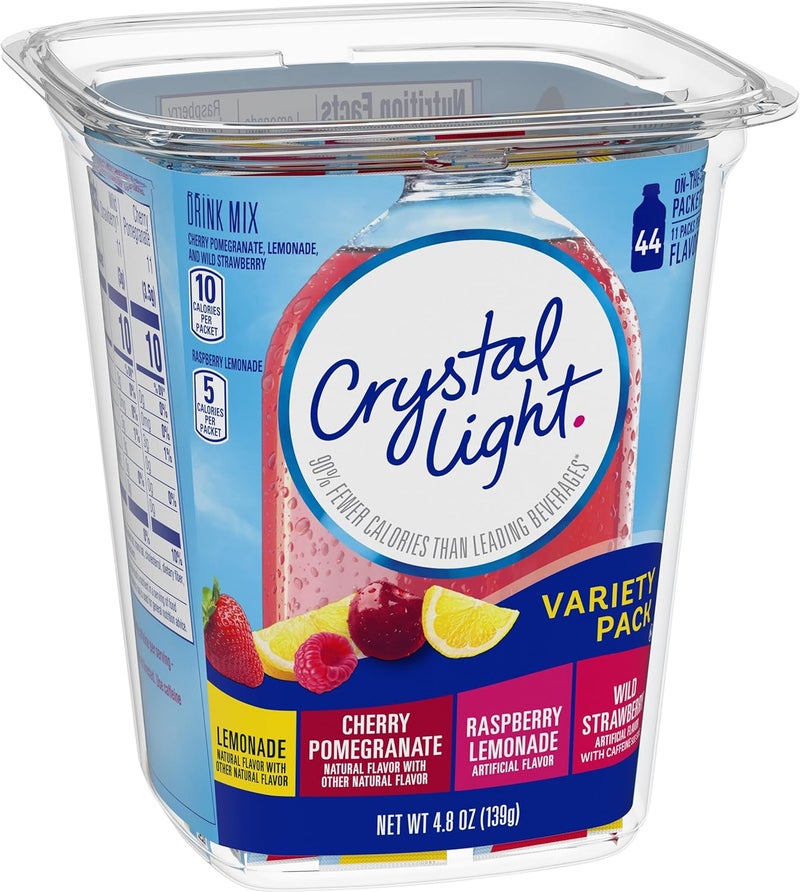 Crystal Light Variety Pack Drink Mix - 44 On The Go Packets - Image 4