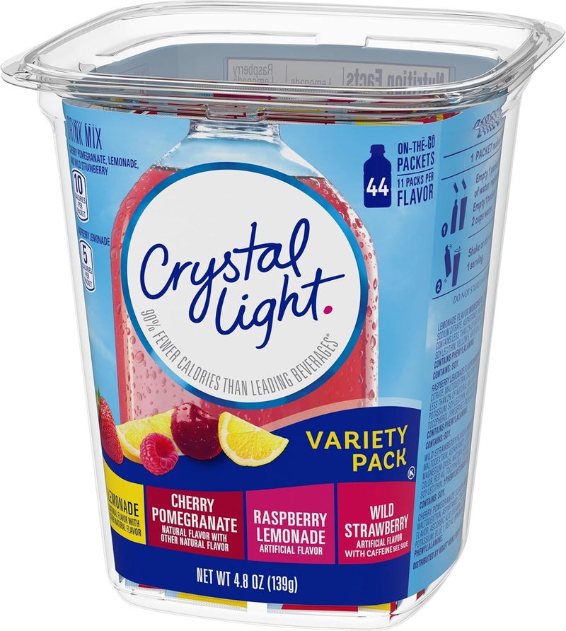 Crystal Light Variety Pack Drink Mix - 44 On The Go Packets - Image 5