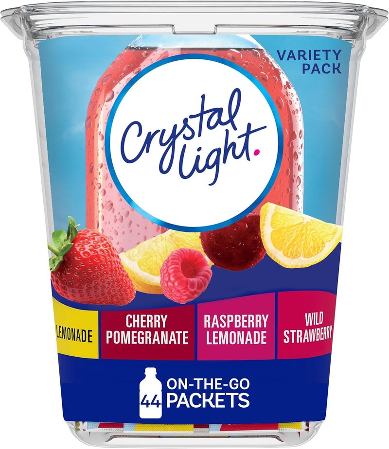 Crystal Light Variety Pack Drink Mix - 44 On The Go Packets - Image 1