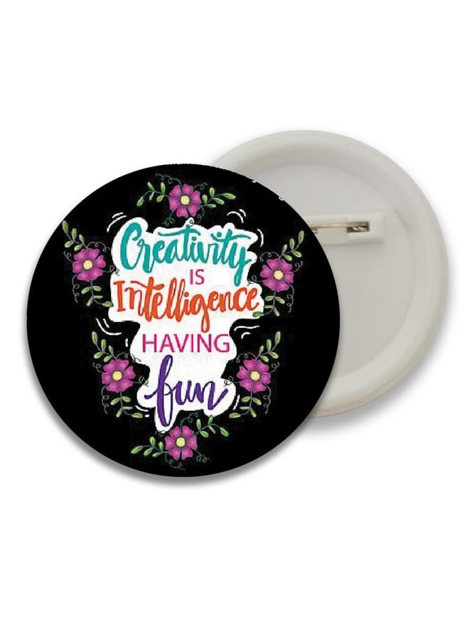 D2c D2C® Plastic Motivational Quotes Round Pin Button Badge - Perfect for Boys, Girls, Men & Women Trendy Batches for Bags, Backpacks Ideal Birthday Gift, Party Favor Size 58mm Multicolor Pack of 5 D16  - Image 4
