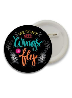 D2c D2C® Plastic Motivational Quotes Round Pin Button Badge - Perfect for Boys, Girls, Men & Women Trendy Batches for Bags, Backpacks Ideal Birthday Gift, Party Favor Size 58mm Multicolor Pack of 5 D16  - Image 3