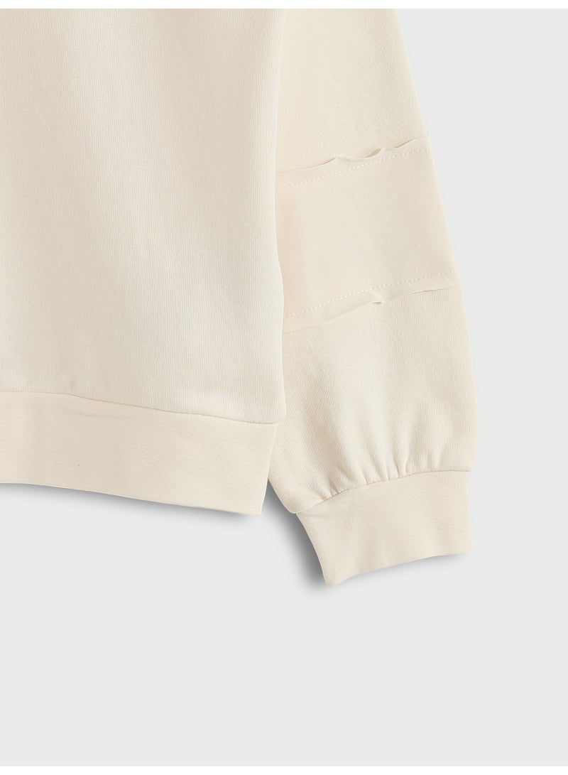 LC WAIKIKI Polo Neck Girls' Sweatshirt - Image 3