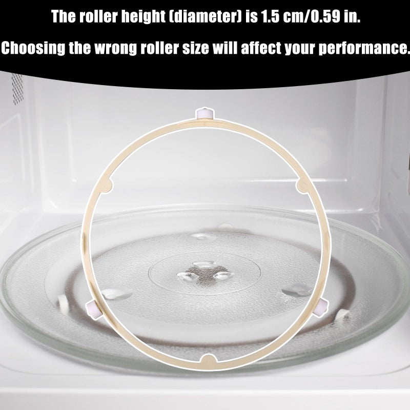 Penitue 8.5in/21.5cm Microwave Turntable Support Ring, Microwave Tray Plate Roller Replacement Accessories Compatible with GE Samsung Frigidaire WB06X10625 WB06X10818 DE92-90495A 5304464115 5304509438 - Image 5