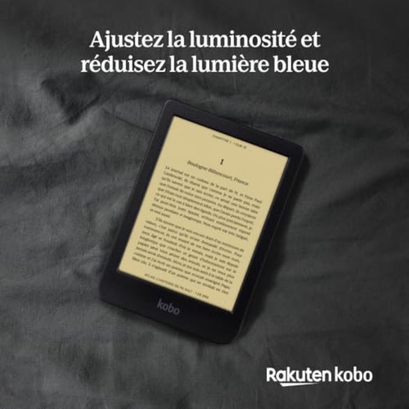 قارئ إلكتروني Clara BW مزود بشاشة لمس خالية من الوهج مقاس 6 بوصات، وComfortLight PRO، والوضع المظلم، ودعم الكتب الصوتية، وتصميم مقاوم للماء، وسعة تخزين 16 جيجابايت مثالية للقراءة في الداخل أو الخارج، أسود - Image 5