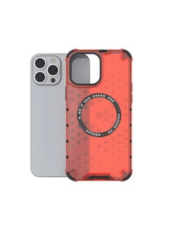 Fashion Case iPhone 11 Honeycomb Magnetic Ring Shockproof Phone Case  - Image 1