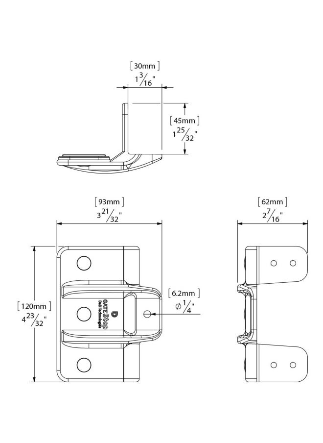 Generic - D&D Technologies Tcgs2S Gate Stop Damage Protection Bumper Reduces Sound From Closing Metal Wood And Vinyl Gates For Any Square Gate 1 Count - Image 1