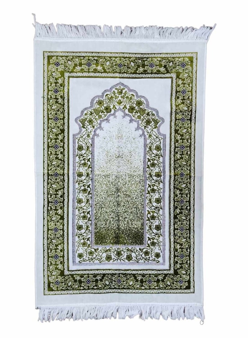 سجادة صلاة تركية أنيقة فاخرة بوليستر قطن 110x70 سم - Image 1