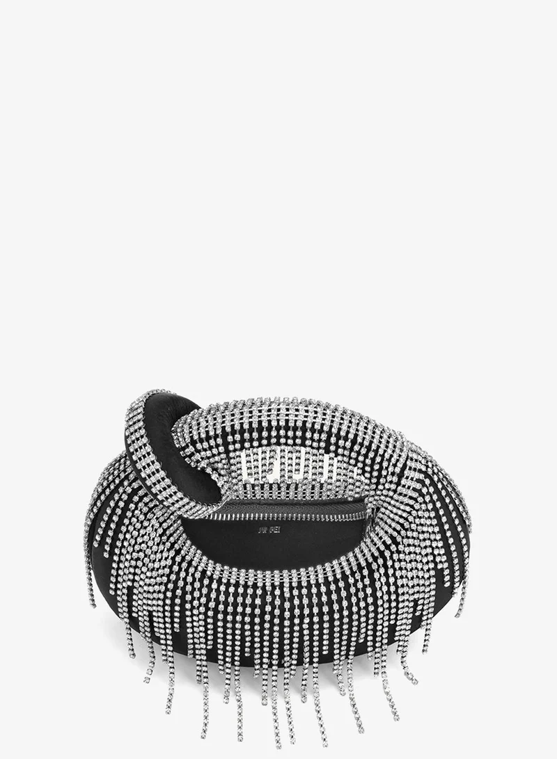 JW PEI  Abacus satin  artificial crystal mini top handle bag for Women | Best Price UAE