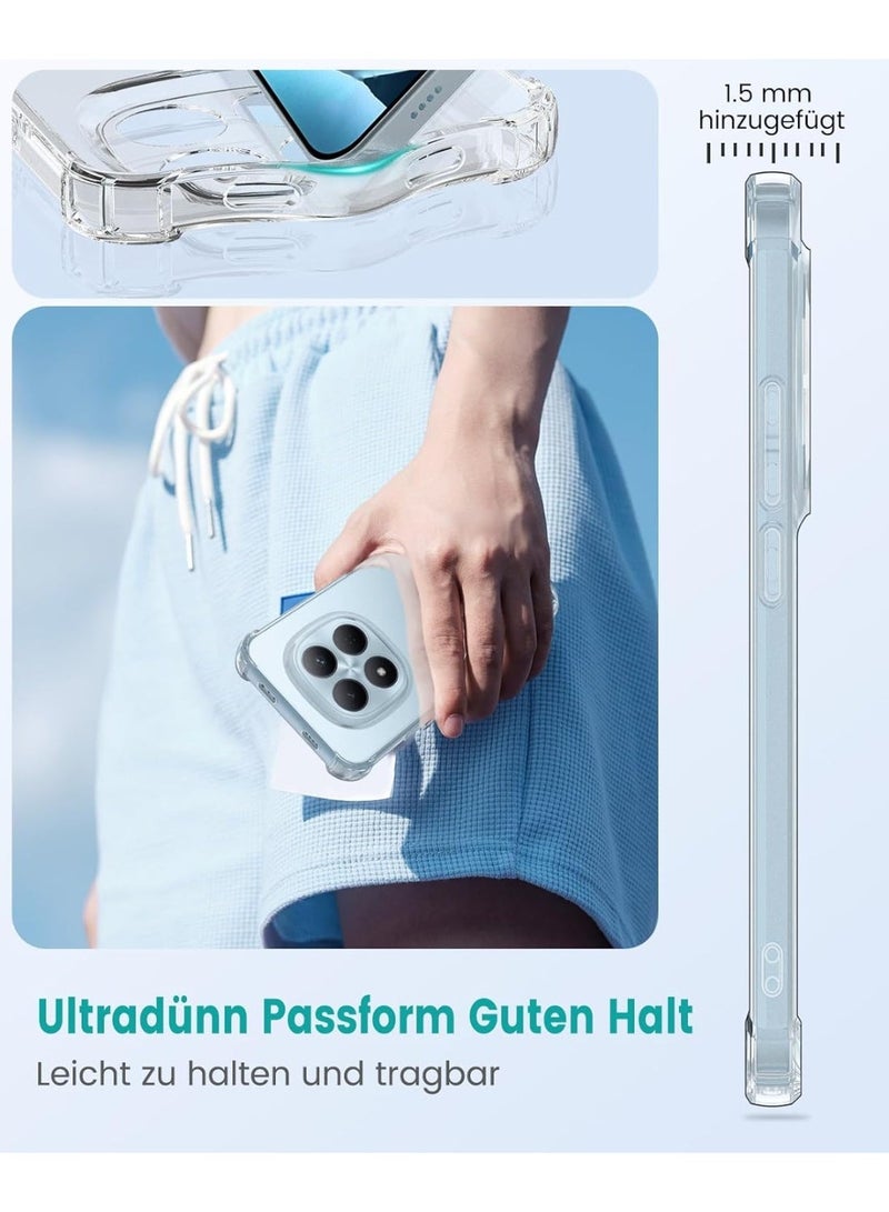 غطاء حماية كامل للكاميرا، مصنوع من مادة TPU الناعمة الشفافة، مع حواف سيليكونية معززة، وزوايا معززة، لهاتف Xiaomi Redmi Note 15 Pro 5G - Image 5