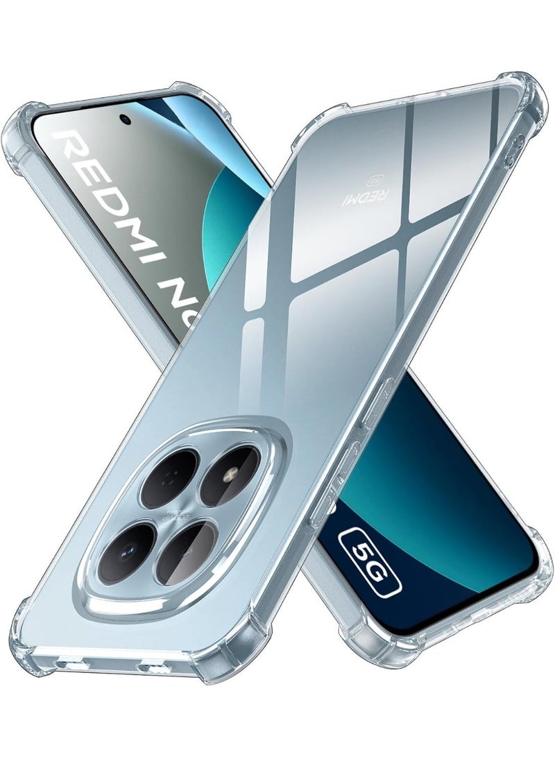 غطاء حماية كامل للكاميرا، مصنوع من مادة TPU الناعمة الشفافة، مع حواف سيليكونية معززة، وزوايا معززة، لهاتف Xiaomi Redmi Note 15 Pro 5G - Image 1
