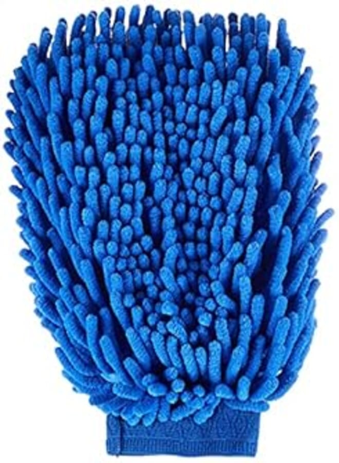 Chenille Car Wash Gloves, Microfiber Cleaning Towel, Car Home Cleaning Supplies-Blueyuturoaa59916