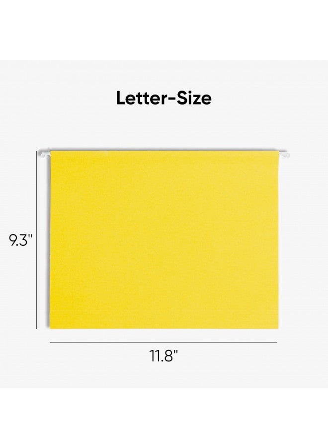 Smead Smead Standard Hanging File Folders, 25 Count, Assorted Primaries, 1/5-Cut Adjustable Tabs, Letter Size (64059) - Image 2