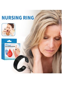 SOUTH MOON Blood Glucose Control Ring, 2 Pieces Blood Sugar Regulator Ring for Acupressure for Women Men Adjustable Blood Glucose Control Ring  - Image 3