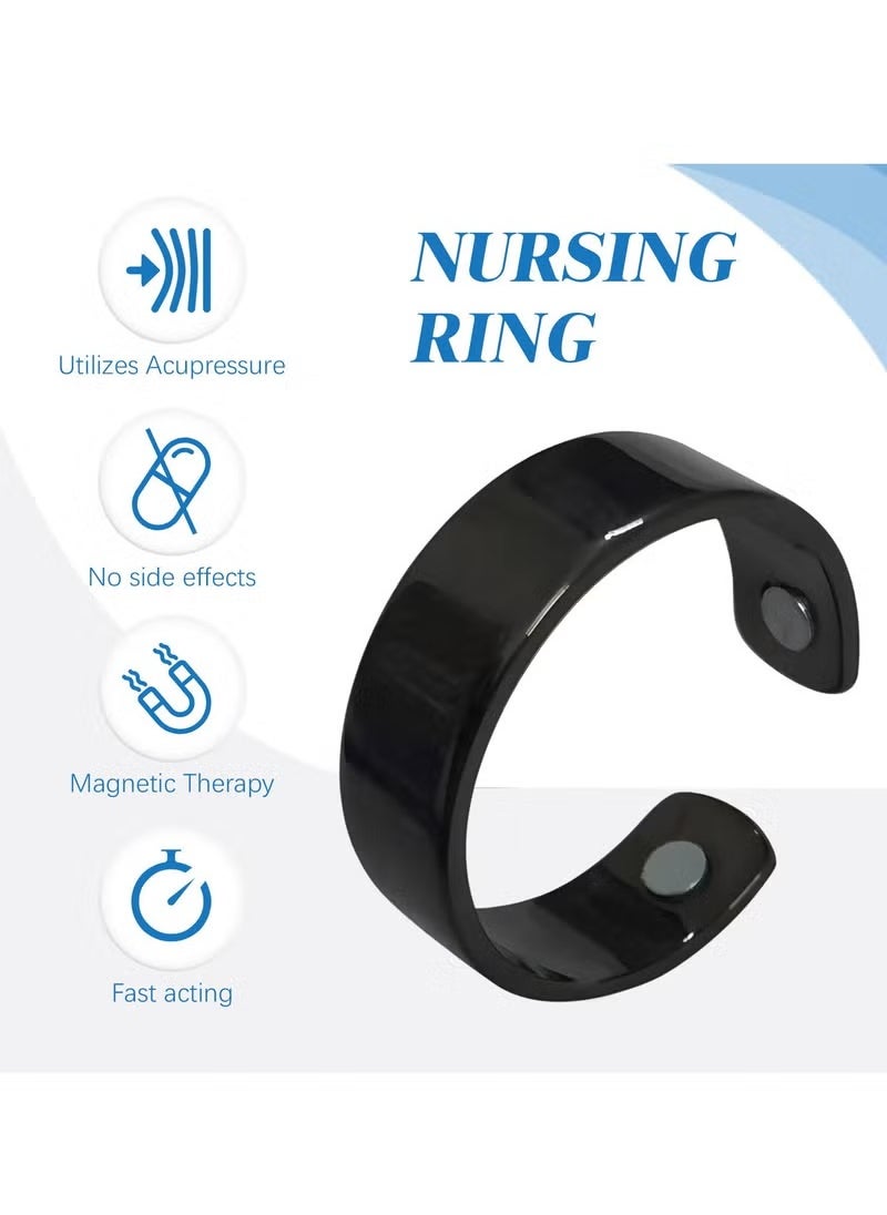 SOUTH MOON - Blood Glucose Control Ring, 2 Pieces Blood Sugar Regulator Ring for Acupressure for Women Men Adjustable Blood Glucose Control Ring - Image 1