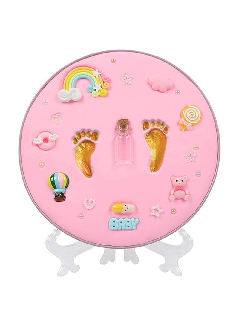 KASTWAVE Baby Handprint Footprint Keepsake Kit, Baby Prints Photo Frame for Newborn, Baby Nursery Memory Art Kit Frames, Baby Shower Picture Frames - Image 1