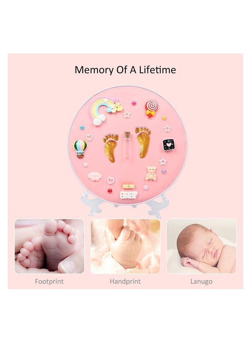 KASTWAVE Baby Handprint Footprint Keepsake Kit, Baby Prints Photo Frame for Newborn, Baby Nursery Memory Art Kit Frames, Baby Shower Picture Frames - Image 3